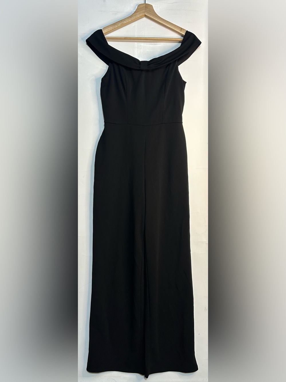 Crystal Sky Black Off Shoulder Pants Jumpsuit Medium